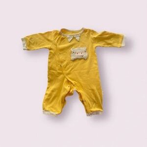 Baby Yellow Piggy Onesie